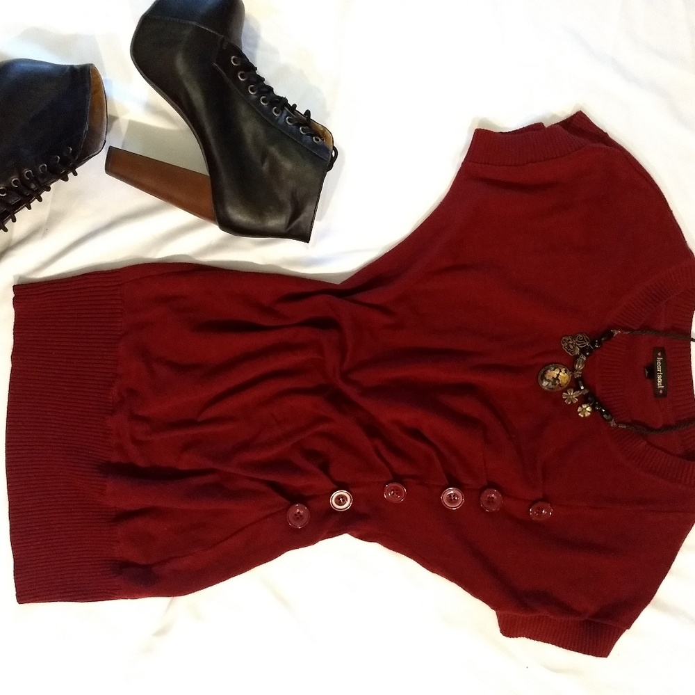 Maroon Sweater Dress
